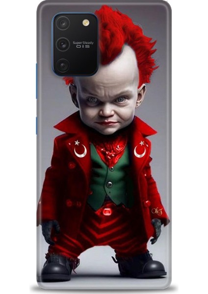 Samsung Galaxy A91 Hd Baskılı Kılıf + Seramik Tam Kaplayan Ekran Koruyucu 248