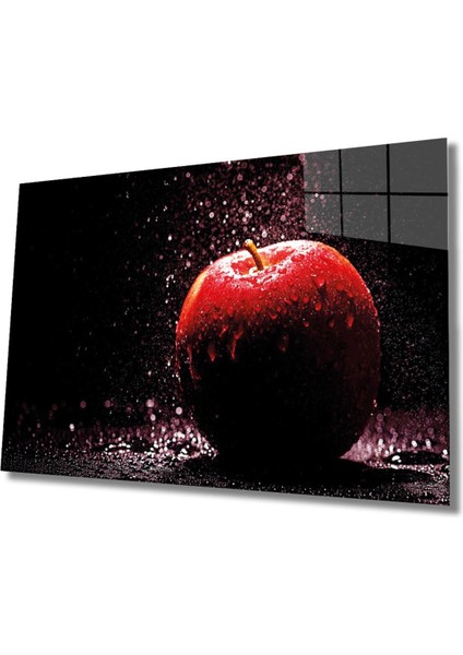 Meyveler Cam Tablo 4mm Dayanıklı Temperli Cam