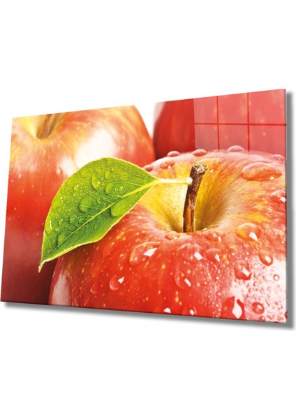 Meyveler Cam Tablo 4mm Dayanıklı Temperli Cam