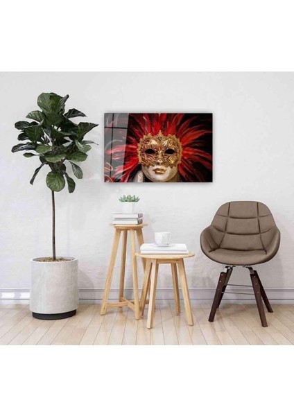 Maskeli Kadın Cam Tablo 4mm Dayanıklı Temperli Cam 110 x 70 fiyatları