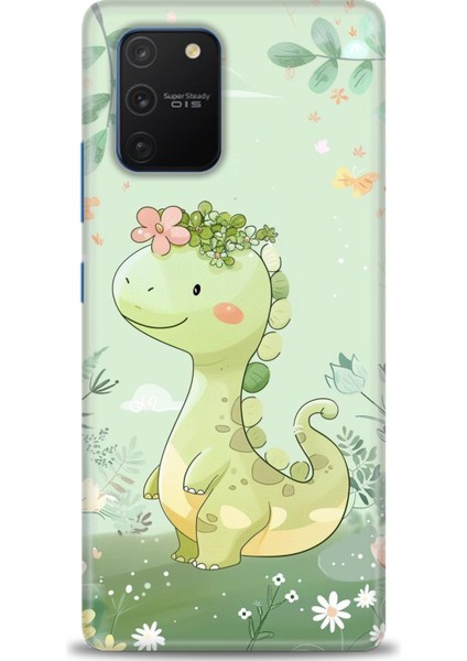 Samsung Galaxy A91 Hd Baskılı Kılıf + Seramik Tam Kaplayan Ekran Koruyucu 302