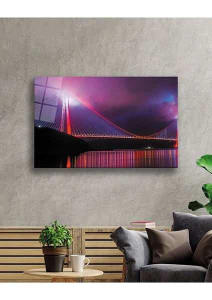 Istanbul Boğazı Manzara 4mm Dayanıklı Cam Tablo Temperli Cam