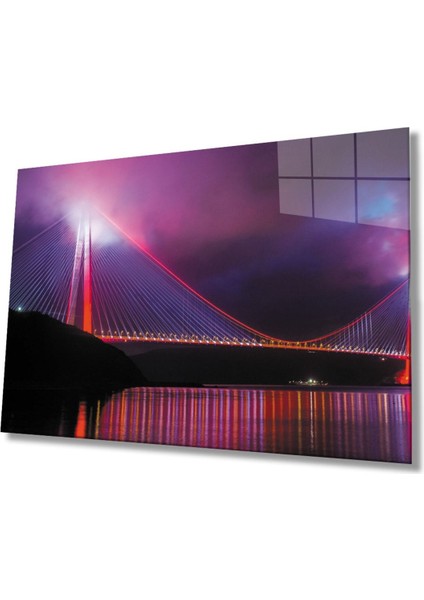 Istanbul Boğazı Manzara 4mm Dayanıklı Cam Tablo Temperli Cam fiyatları