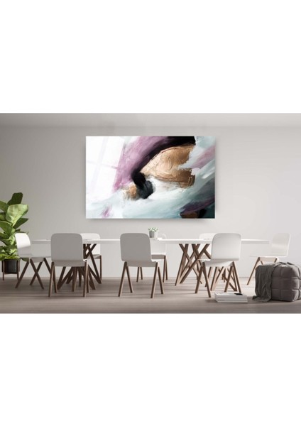 Altın Pembe Soyut Cam Tablo, Modern Tablo, Soytu Tablo, Duvar Dekor, Büyük Tablo, Cam Duvar Tablo fırsatları