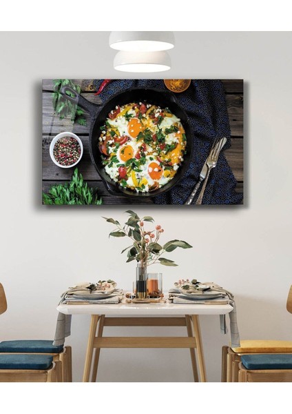 Dekoratif Duvar Aksesuarı Yemek Mutfak Cam Tablo Food Kitchen fiyatları