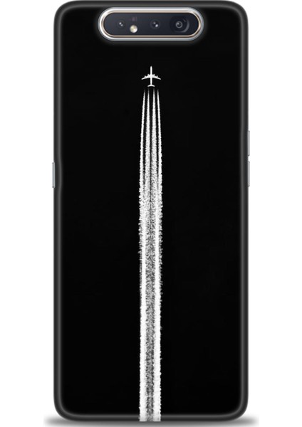 Samsung Galaxy A80 Hd Baskılı Kılıf + Seramik Tam Kaplayan Ekran Koruyucu 387
