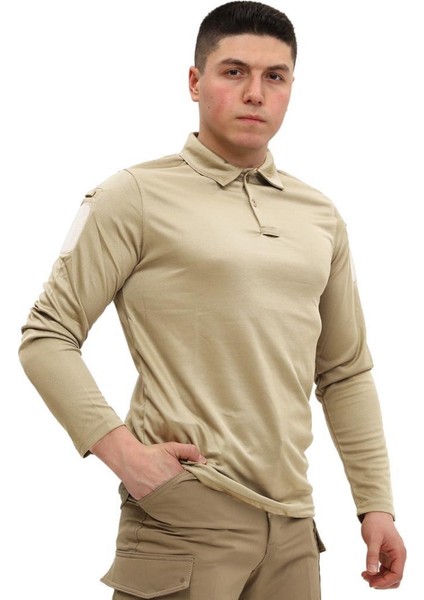 Polo Yaka Uzun Kol Taktik T-Shirt fiyatları