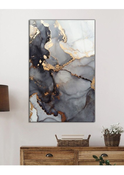 Renkli Mermer Soyut Cam Tablo, Ev ve Ofis Duvar Dekoru, Hediyelik Büyük Temperli 4 mm Cam Tablo fiyatları