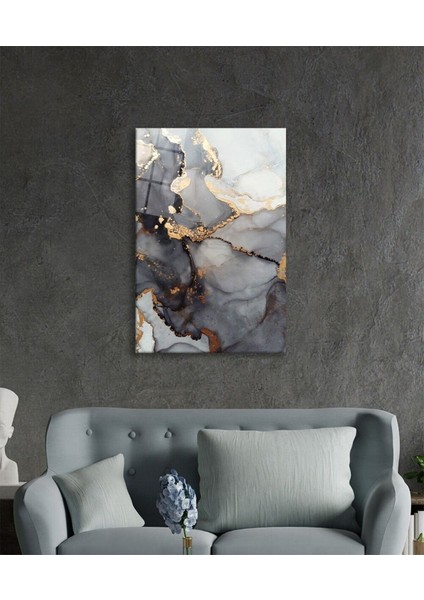 Renkli Mermer Soyut Cam Tablo, Ev ve Ofis Duvar Dekoru, Hediyelik Büyük Temperli 4 mm Cam Tablo modelleri