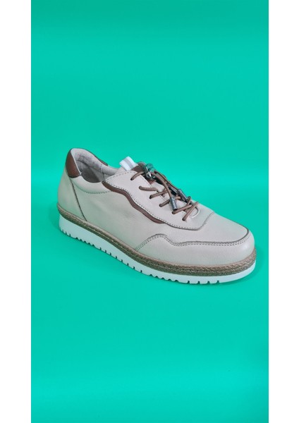 Kadın Hakiki/gerçek Deri Rahat Günlük Comfort Bağcıklıayakkabı Z130