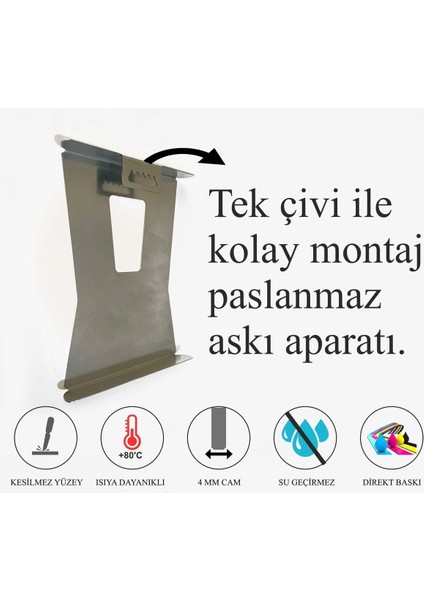 Sanat Dekoratif Cam Tablo Temperli 4 mm modelleri