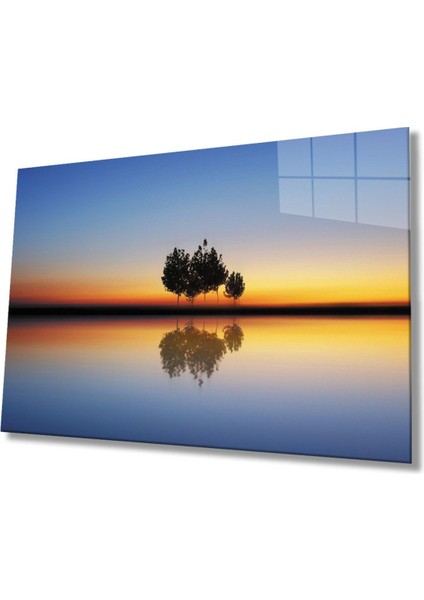 Doğa Manzara Cam Tablo 4mm Dayanıklı Temperli Cam
