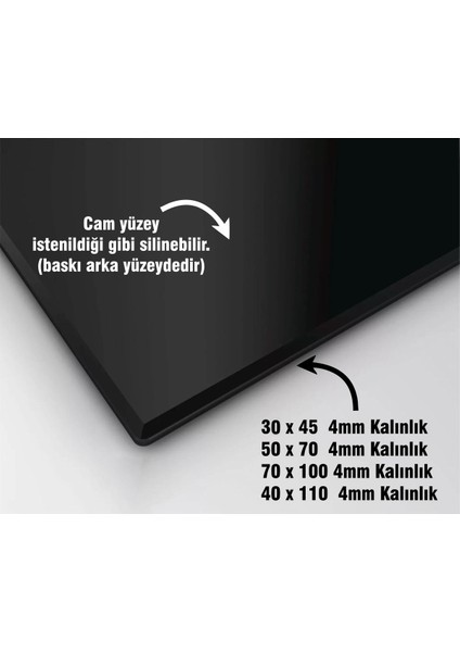 Zenci Kadın Dekoratif Cam Tablo Temperli 4 mm