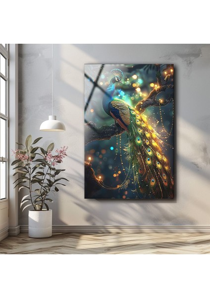 Tavuz Kuşu Cam Tablo , Estetik Duvar Dekoru , Modern Duvar Tablosu , Temperli Cam Duvar Tablosu fiyatları