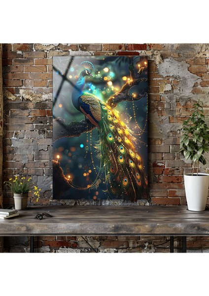 Tavuz Kuşu Cam Tablo , Estetik Duvar Dekoru , Modern Duvar Tablosu , Temperli Cam Duvar Tablosu indirimleri