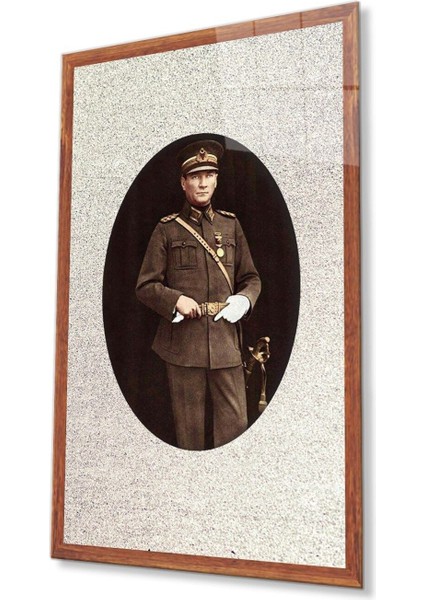 Atatürk Cam Tablo 4 mm Dayanıklı Temperli Cam