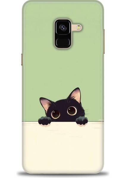 Samsung Galaxy A8 2018 Hd Baskılı Kılıf + Seramik Tam Kaplayan Ekran Koruyucu 68