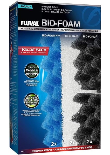 406/407 Bio Köpük Değer Paketi, Yedek Akvaryum Filtre Ortamı