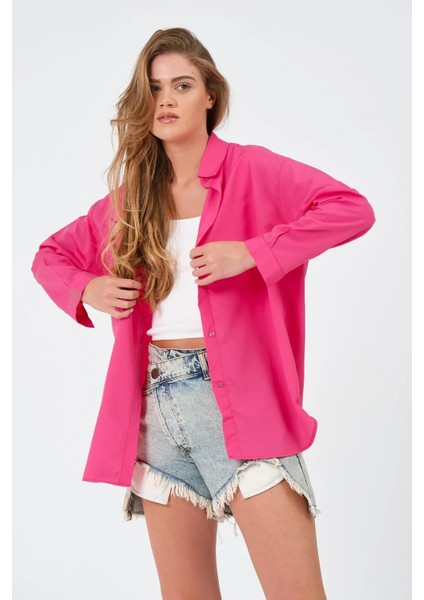 Kadın Oversize Uzun Gömlek fırsatları