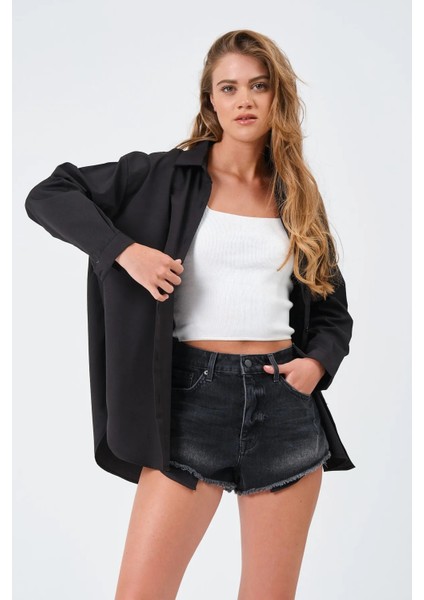 Kadın Oversize Uzun Gömlek fiyatları