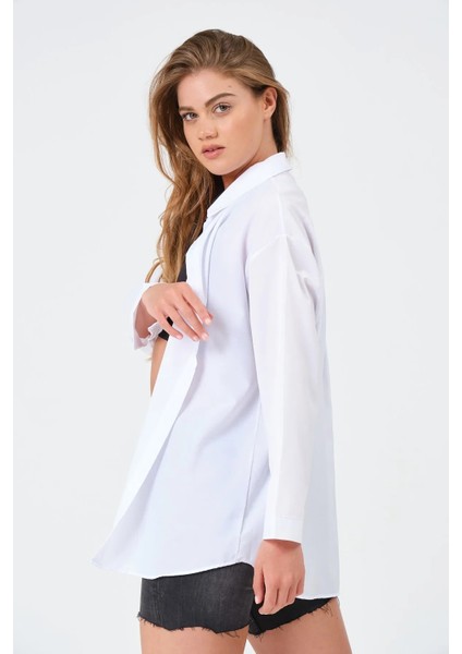 Kadın Oversize Uzun Gömlek