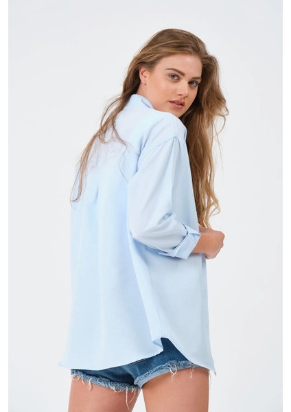 Kadın Oversize Uzun Gömlek