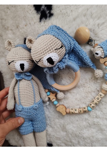 Emzik Zinciri Çıngırak 20 cm Oyuncak Bebek