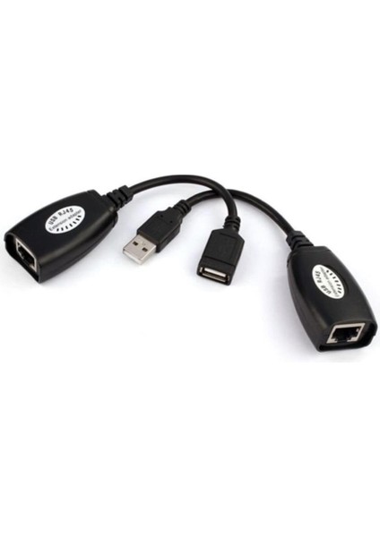 RJ45 USB Ek Uzatıcı CAT5E 6 Kablosu Ekleme