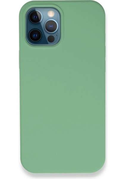 Apple iPhone 12 Pro Kılıf Lansman Legant Silikon - Yeşil Zrnet