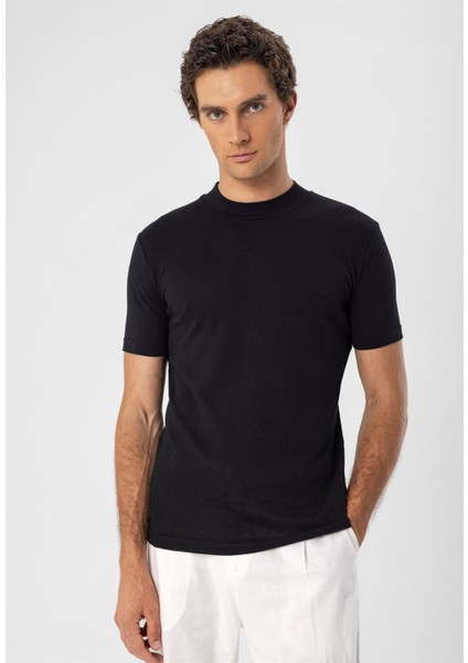 Jakarlı Beyaz Geniş Kalıp Günlük Kullanıma Uygun Nefes Alabilen Kumas Yapısı Bisiklet Yaka Boyfriend Örme Oversize T-Shirt fiyatları