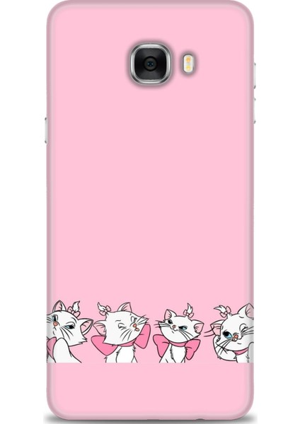 Samsung Galaxy C7 Hd Baskılı Kılıf + Seramik Tam Kaplayan Ekran Koruyucu 214