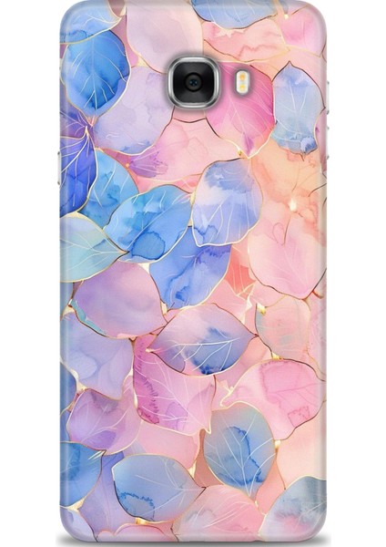 Samsung Galaxy C7 Hd Baskılı Kılıf + Seramik Tam Kaplayan Ekran Koruyucu 316