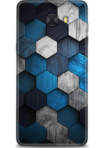 Samsung Galaxy C9 Pro Hd Baskılı Kılıf + Seramik Tam Kaplayan Ekran Koruyucu 323