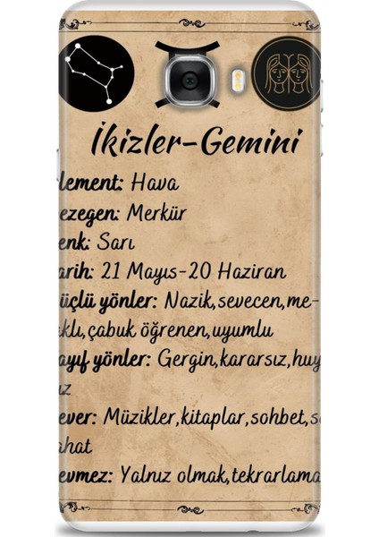 Samsung Galaxy C7 Hd Baskılı Kılıf + Seramik Tam Kaplayan Ekran Koruyucu 471