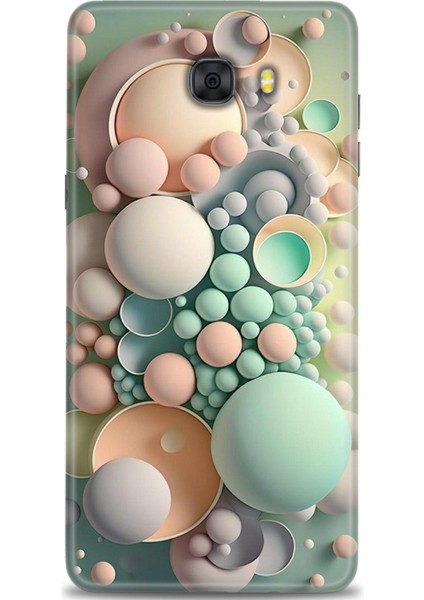 Samsung Galaxy C9 Pro Hd Baskılı Kılıf + Seramik Tam Kaplayan Ekran Koruyucu 347