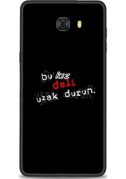 Samsung Galaxy C9 Pro Hd Baskılı Kılıf + Seramik Tam Kaplayan Ekran Koruyucu 398
