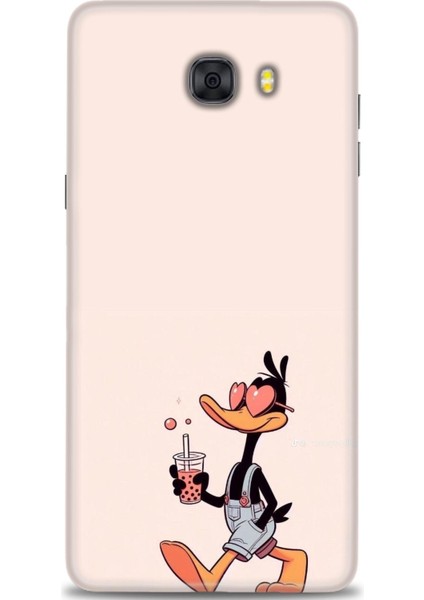 Samsung Galaxy C9 Pro Hd Baskılı Kılıf + Seramik Tam Kaplayan Ekran Koruyucu 407