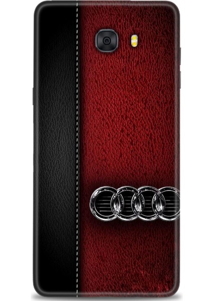 Samsung Galaxy C9 Pro Hd Baskılı Kılıf + Seramik Tam Kaplayan Ekran Koruyucu 377