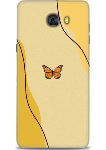 Samsung Galaxy C9 Pro Hd Baskılı Kılıf + Seramik Tam Kaplayan Ekran Koruyucu 188
