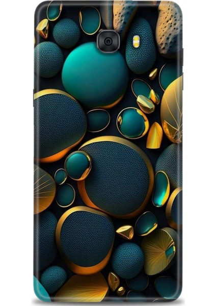 Samsung Galaxy C9 Pro Hd Baskılı Kılıf + Seramik Tam Kaplayan Ekran Koruyucu 345