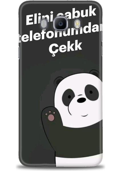 Samsung Galaxy J7 2016 Hd Baskılı Kılıf + Seramik Tam Kaplayan Ekran Koruyucu 156