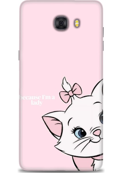Samsung Galaxy C9 Pro Hd Baskılı Kılıf + Seramik Tam Kaplayan Ekran Koruyucu 220