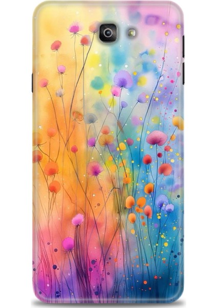 Samsung Galaxy J7 Prime Hd Baskılı Kılıf + Seramik Tam Kaplayan Ekran Koruyucu 413