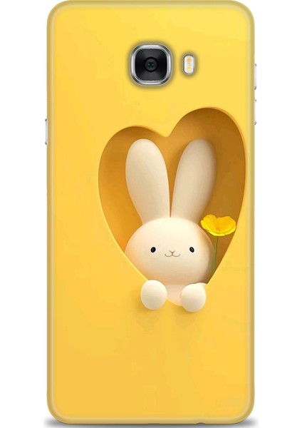 Samsung Galaxy C7 Hd Baskılı Kılıf + Seramik Tam Kaplayan Ekran Koruyucu 71