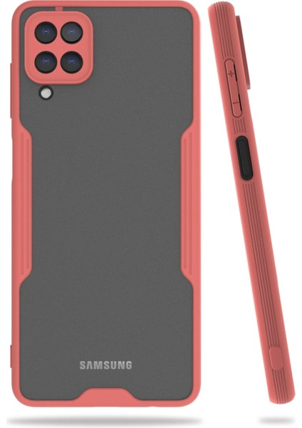Samsung Galaxy A22 Kılıf Platin Silikon - Pembe Zrnet