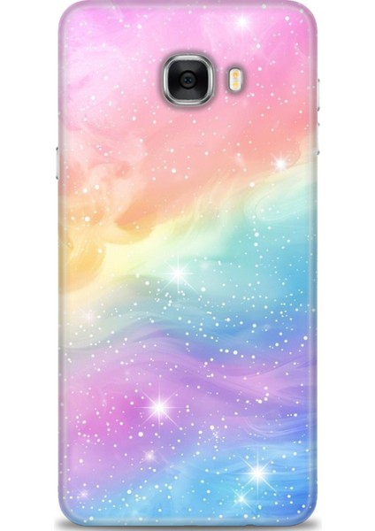 Samsung Galaxy C7 Hd Baskılı Kılıf + Seramik Tam Kaplayan Ekran Koruyucu 422