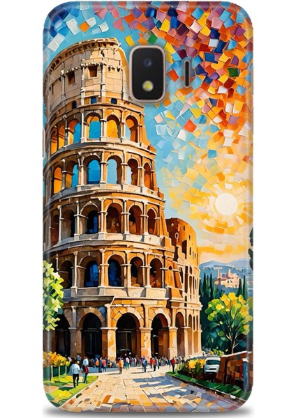 Samsung Galaxy J2 Core Hd Baskılı Kılıf + Seramik Tam Kaplayan Ekran Koruyucu 262