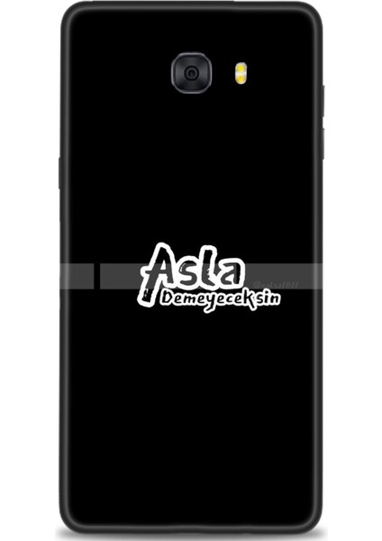 Samsung Galaxy C9 Pro Hd Baskılı Kılıf + Seramik Tam Kaplayan Ekran Koruyucu 397