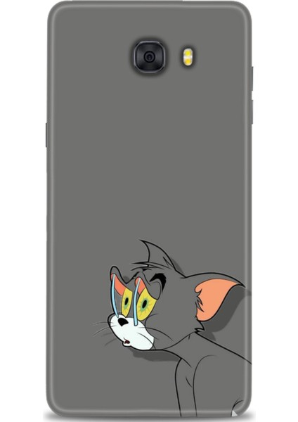 Samsung Galaxy C9 Pro Hd Baskılı Kılıf + Seramik Tam Kaplayan Ekran Koruyucu 408