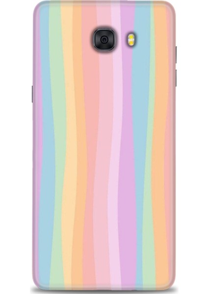 Samsung Galaxy C9 Pro Hd Baskılı Kılıf + Seramik Tam Kaplayan Ekran Koruyucu 428